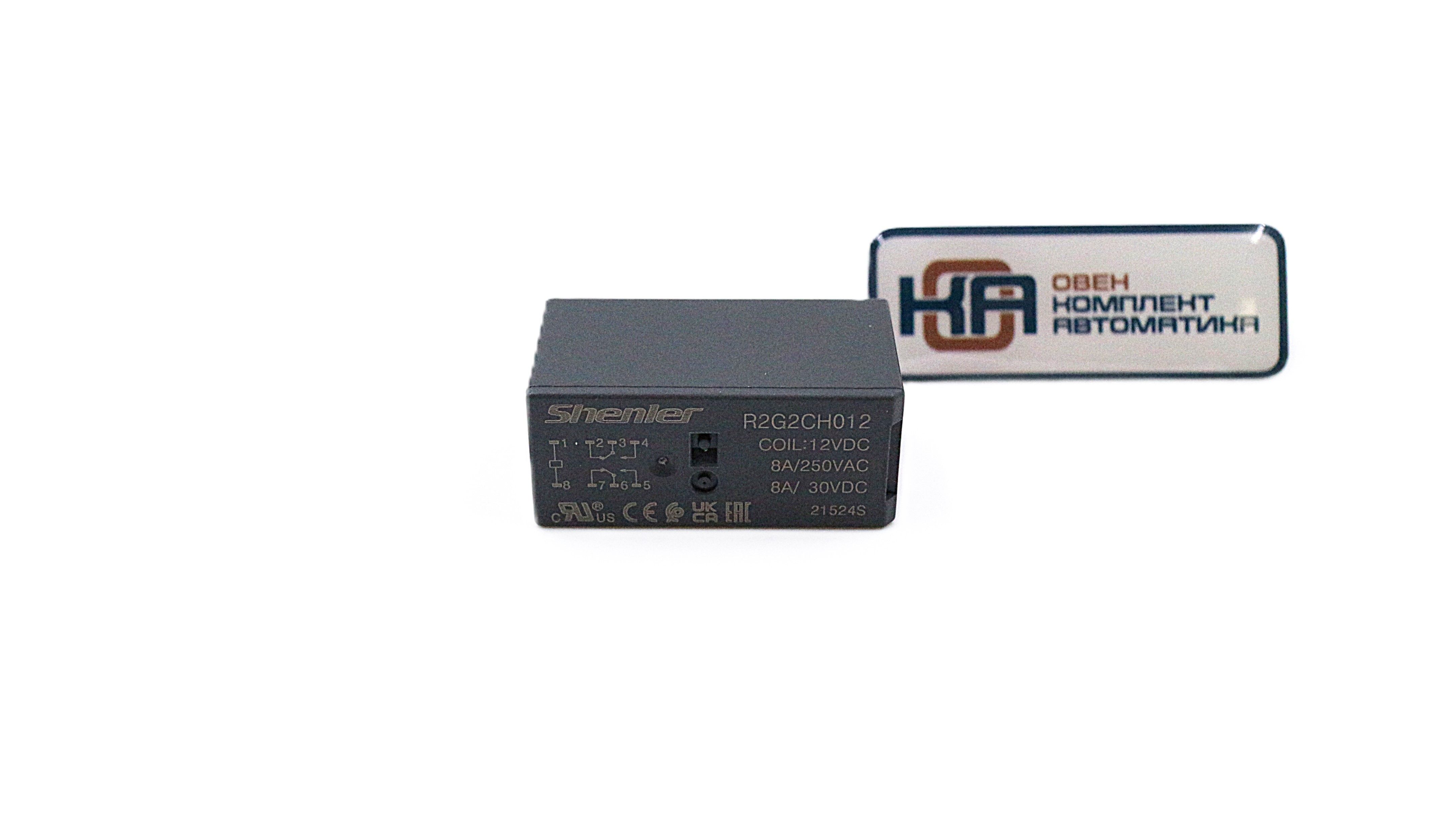 Силовое реле Shenler R2G2CH012 2CO 8A 12VDC