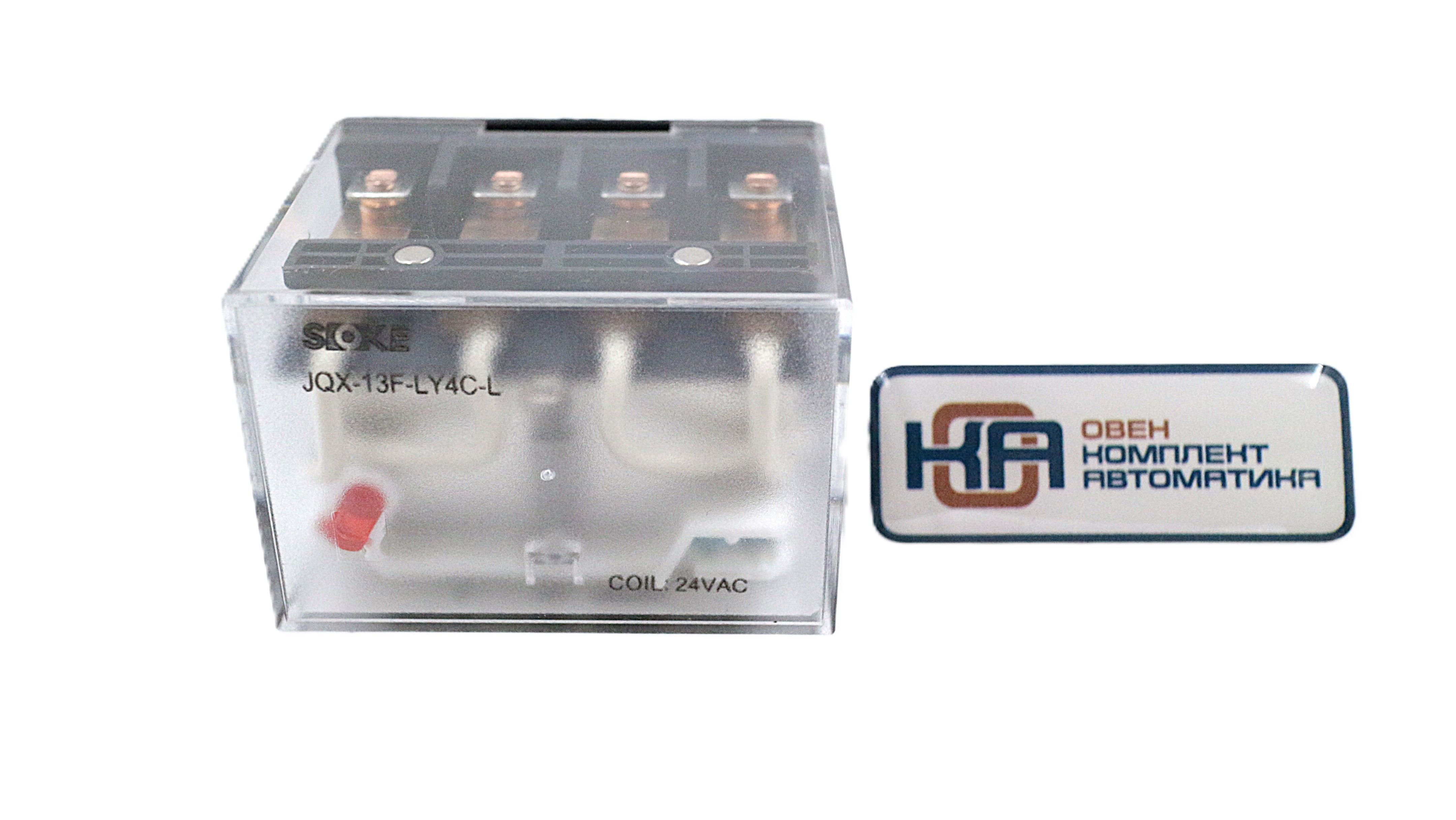 Промежуточное реле Shenler JQX-13F-LY4-LED 4СО 10A 24VDC