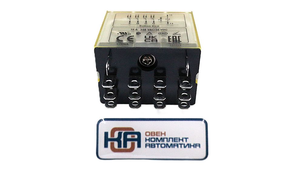 Силовое реле Shenler RKL4CO730LT 4CO 10A 230VAC